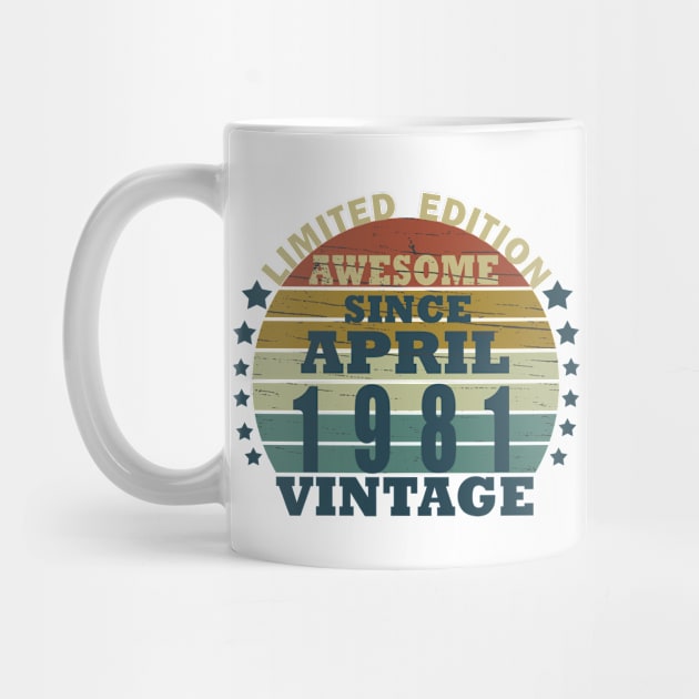 born in april 1981 vintage birthday by omitay